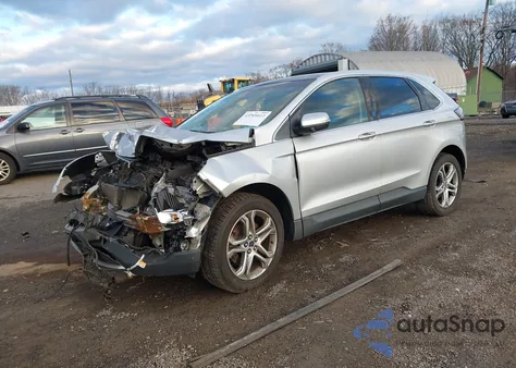 2015 Ford Edge Titanium from USA, damaged, VIN 2FMTK4K82FBB61292